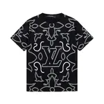 Full Print Stripes T Shirt