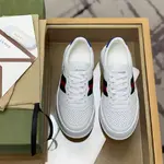 GU*Isneakers Cowhide+Breathable mesh