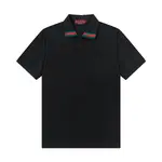 Neckline Stripes Polo Shirt