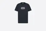 Rectangular Brand Print Crewneck T-Shirt