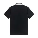 Striped Letters Polo Shirt