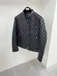 Tom Ford 23 catwalk style slim stand collar leather jacket