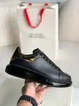 Alexander McQueen MQ golden cowhide tail Air cushion bottom Sneakers