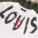Necklace Letter + Chest Embroidery T-shirt