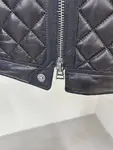 Tom Ford 23 catwalk style slim stand collar leather jacket