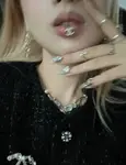 Chanel lip nails