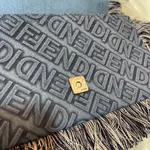 Fendi Baguette Embossed Denim Tassel Bag Size: 26 15cm, Model 0199