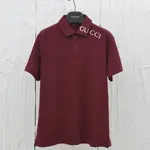 Chic Overlapping Print Polo Shirt