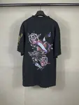 Front & Back Rhinestone Destroyed T-Shirt