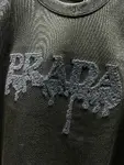 Jacquard Fuzzy Lettering T Shirt