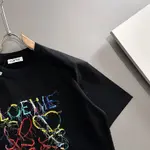 Rainbow Fringe Embroidered T-Shirt
