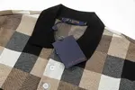 Lattice Design Polo Shirt