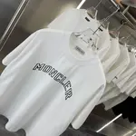 Hollow Letters Print T Shirt