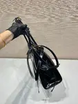 Pr*da Bonnie large leather handbag