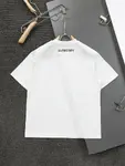 Brown Striped Embroidery T Shirt