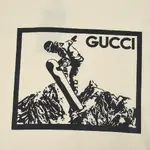 Snow Mountain Print T Shirt
