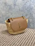 Yves Saint Laurent straw mini MANON handmade model: 774269 size: 23x12x6