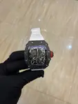 Richard Miller Ultimate Edition Integrated White Sapphire Shock Absorbing Movement RM35-02 Transparent Automatic Mechanical Integrated Movement