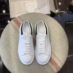 Alexander McQueen MQ Blue paint snake-grain pattern tail Sneakers
