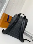 L*V Men's DISCOVERY Black Flower Backpack M43186 Top Quality Size: 30 * 40 * 20cm
