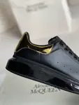 Alexander McQueen MQ golden cowhide tail Air cushion bottom Sneakers