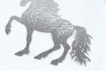 Delicate Horse Embroidery T Shirt