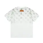 Checkerboard Letter Print T-shirt