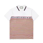 Patchwork Striped Polo Shirt