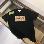 Brown Square Print T Shirt
