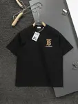 Brown Striped Embroidery T Shirt