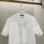 2025 Line Necklace & Metal Accent T-Shirt