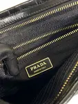 Pr*da Bonnie large leather handbag