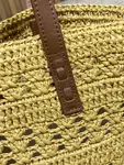 YSL straw tote basket, pure handmade. 685618 Size: 55*31*28cm