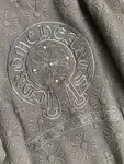 Chrome Hearts Embroidered patchwork wool baseball jacket
