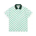 Cotton Vintage Print Polo Shirt