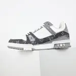 L*V TRAINER Sneakers Monogram Denim Grey White