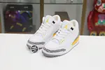 WMNS AIR JORDAN 3 RETRO 'LASER ORANGE' 白黄