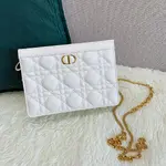 Dior Caro Zipped Pouch With Chain