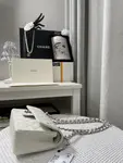 Chanle Small Classic Handbag Silver Hardware