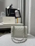 Chanle Small Classic Handbag Silver Hardware