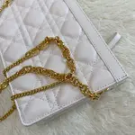 Dior Caro Zipped Pouch With Chain