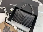 Chanle Classic Flap Bag With Chevron Quilting-lambskin Leather