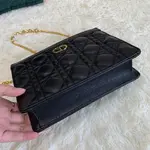 Dior Caro Zipped Pouch With Chain