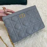Dior Caro Zipped Pouch With Chain