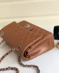 Chanle Classic Double Flap Caviar Silver Hardware