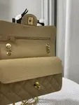 Chanle Small Classic Handbag Gold Hardware