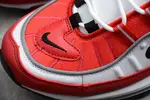Nike mens Air Max 98 "Gym Red" White/Black-Gym AH6799-101