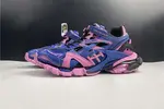 Balenciaga LED Track Trainers Dark Blue Pink