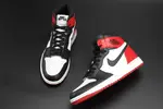 AIR JORDAN 1 High OG 'Black Toe' white/ black-varsity red mens 555088-125