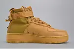 Nike SF Air Force 1 Mid  Elemental Gold Leather Shoes  AA3966-700